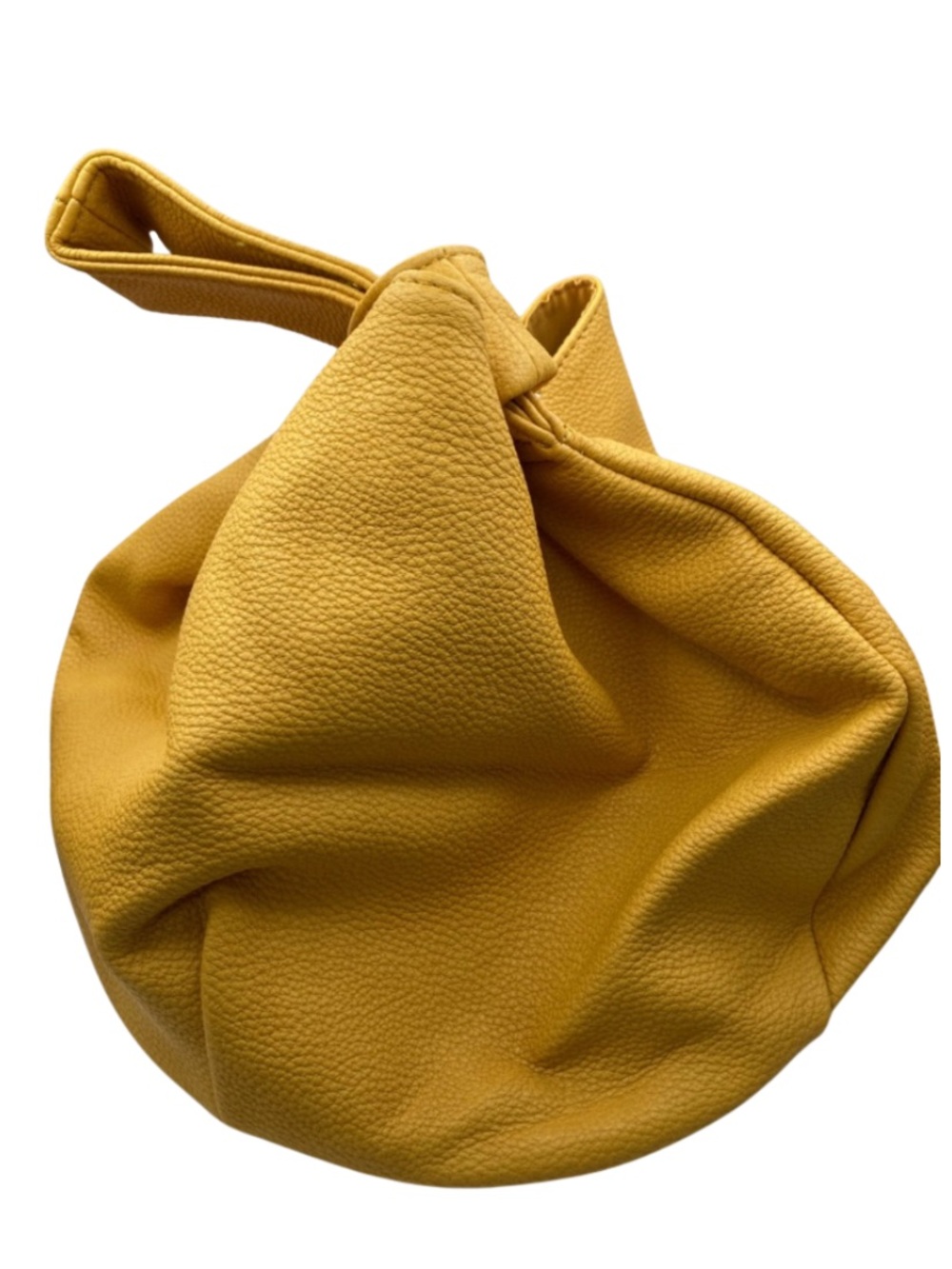 NWT The Drop Avalon Small Tote Bag Butter Yellow Pebbled Faux Leather scandigirl